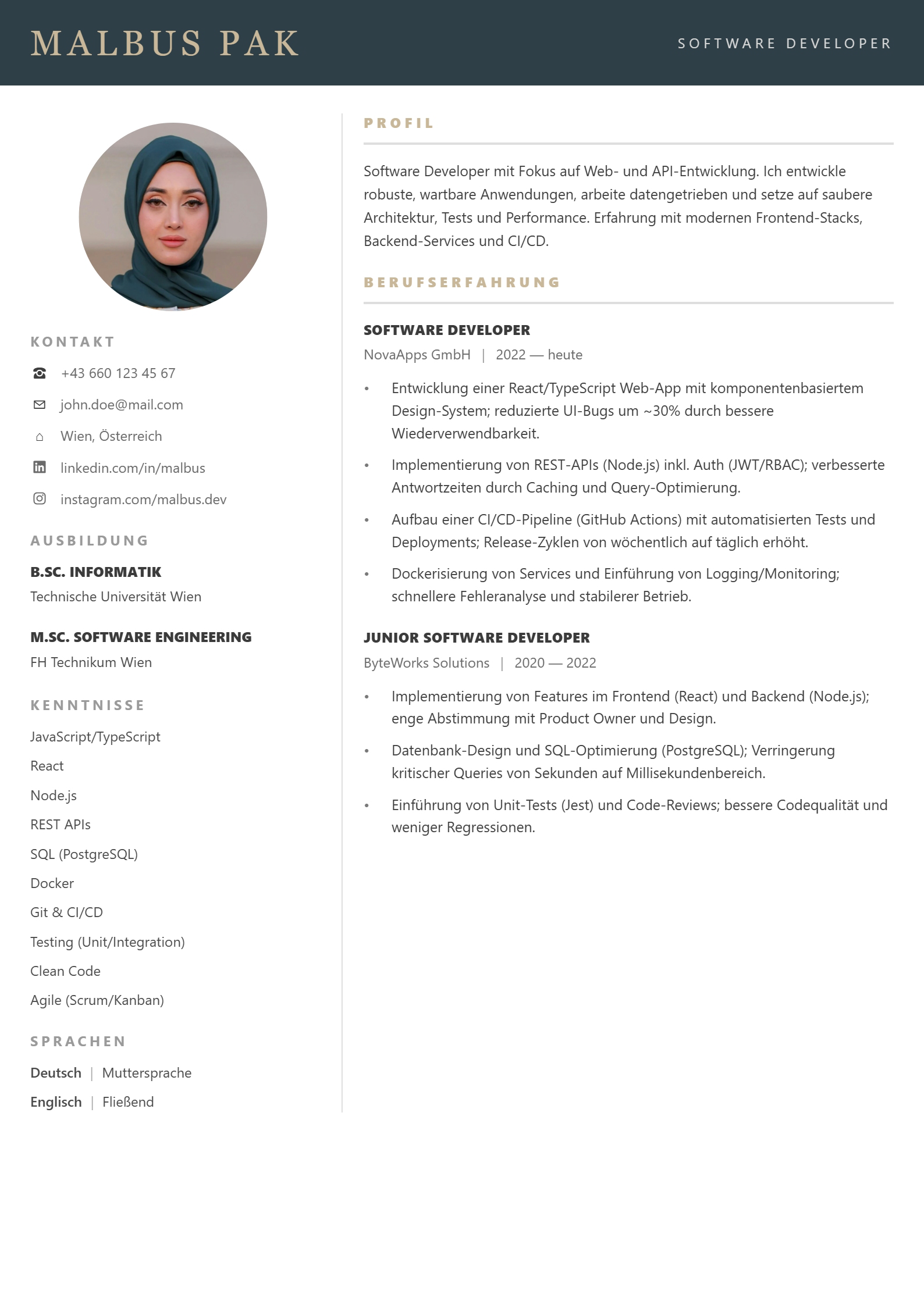 Aare Template Preview