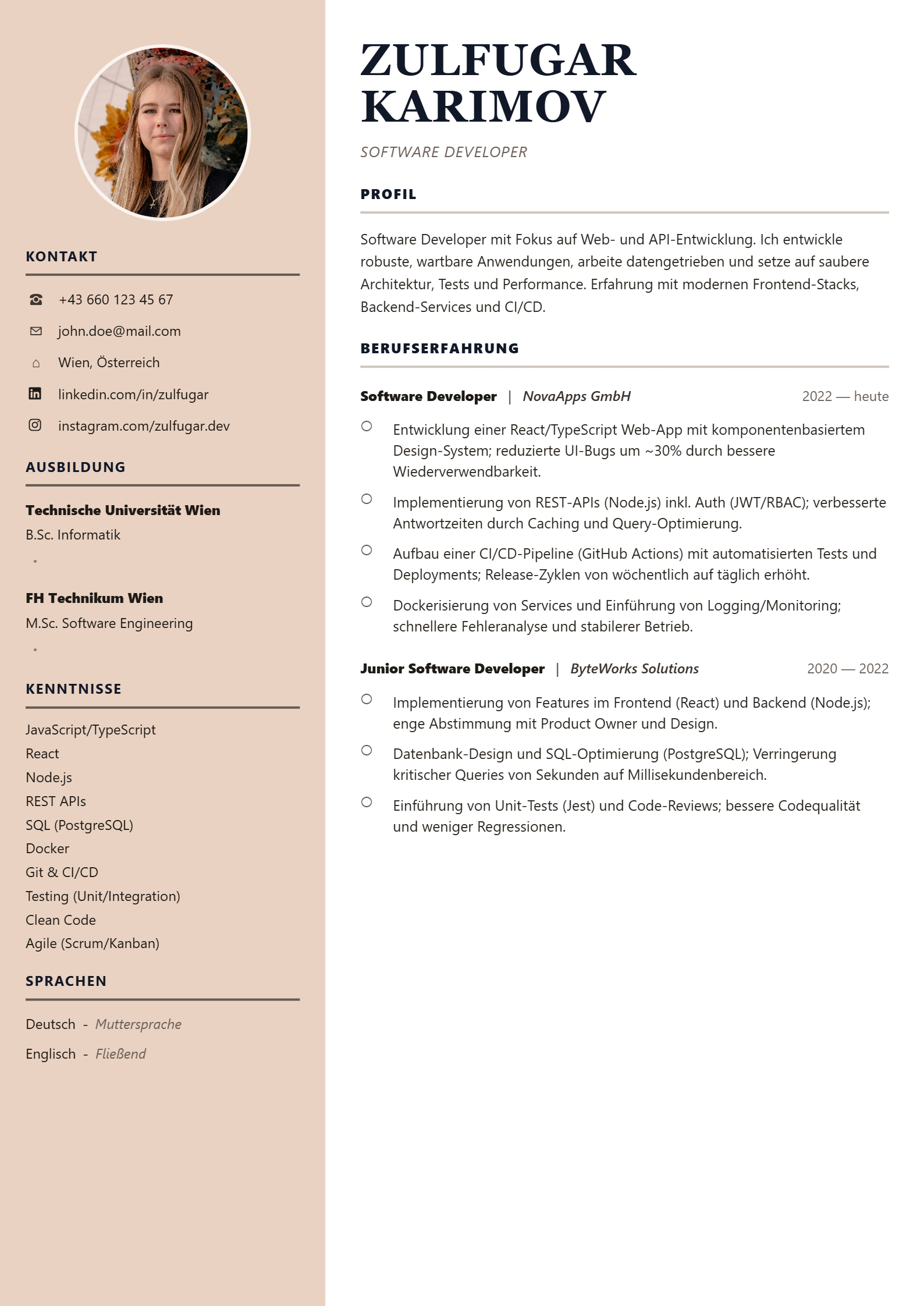 Seine Template Preview